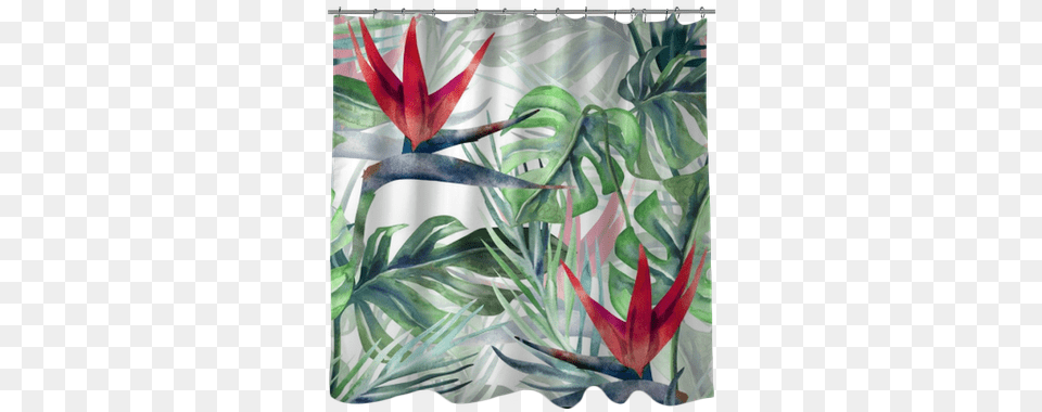 Exotic Plant Seamless Pattern Watercolor Painting, Art, Floral Design, Graphics, Modern Art Free Png