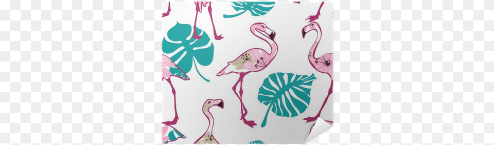 Exotic Seamless Pattern With Pink Flamingo Poster Rosa Flamingos 6 Untersetzer, Animal, Bird Free Png