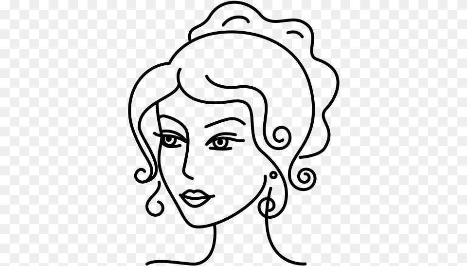 Expand Hair Care Line Art, Gray Png