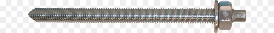 Expandet Threaded Rod Pointed With Nut And Washer Threaded Rod With Nut And Washer, Machine, Screw Png Image