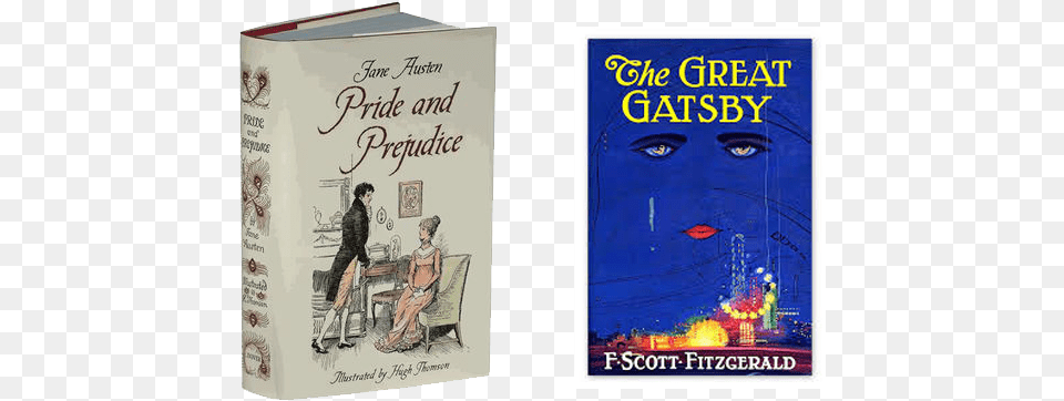 Expect To See The Great Gatsby And Pride And Book Cover Of Pride And Prejudice, Publication, Novel, Adult, Person Free Transparent Png