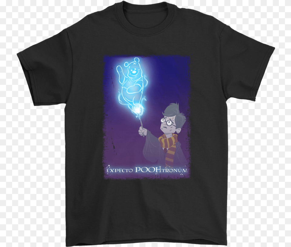 Expecto Poohtronum Patronus Pooh Bear Harry Potter Rick And Morty Adidas, Clothing, T-shirt, Baby, Light Png Image