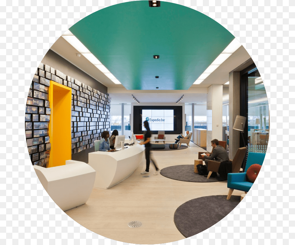 Expedia Head Office London, Indoors, Architecture, Building, Foyer Free Png Download