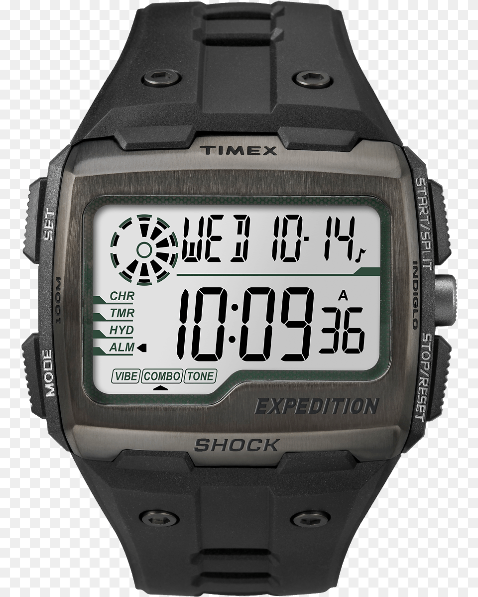 Expedition Grid Shock Resin Strap Watch Blackgray Timex Expedition Grid Shock Watch, Wristwatch, Screen, Monitor, Hardware Png