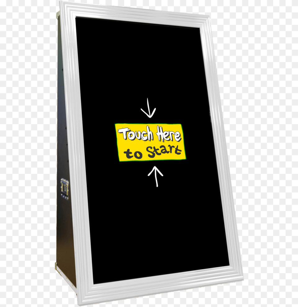 Experience The Magic This Touch Screen Mirror Booth Poster, Blackboard, Electronics, Computer Hardware, Hardware Png Image