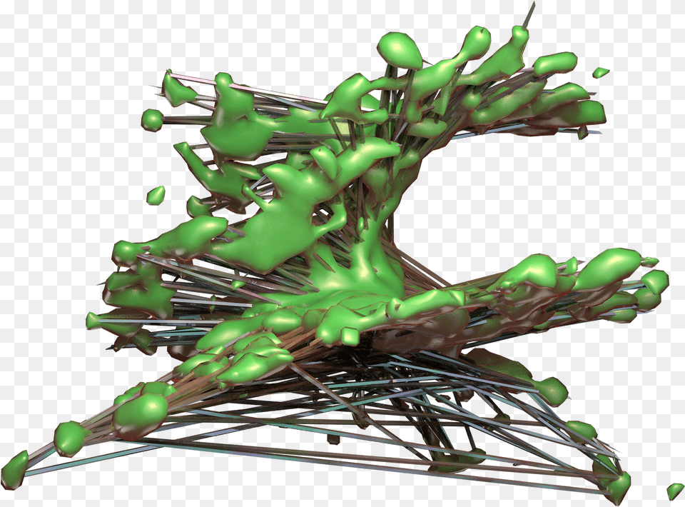 Experimenting With Paricles And Textures On Cinema 4d Render Abstract, Green, Art, Graphics, Accessories Free Png