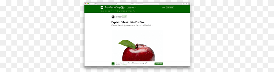 Explain Bitcoin Like Iu0027m Five Blockchain Curated Red Apple, Food, Fruit, Plant, Produce Free Png Download