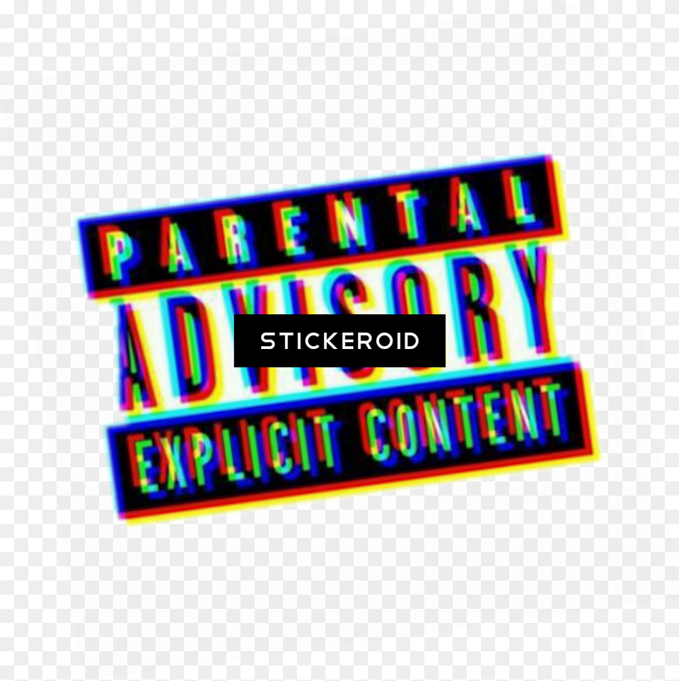 Explicit Sticker Picture Label, Light, Scoreboard, Art, Purple Png
