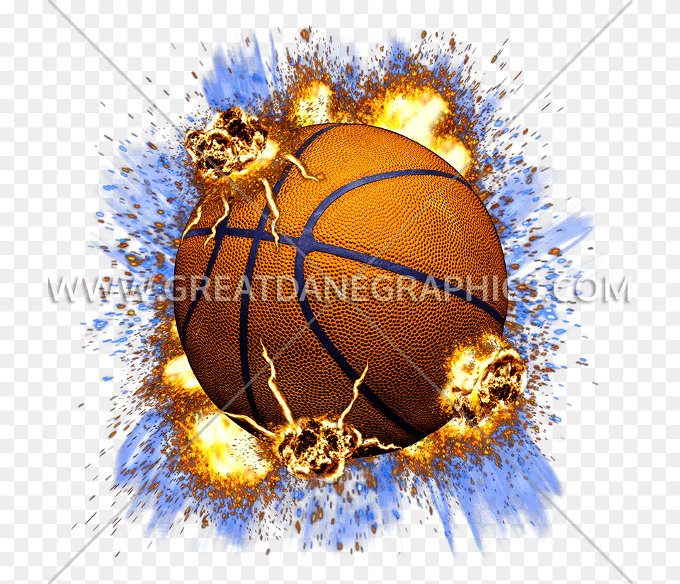 Exploding Basketball Clipart Graphic Transparent Explosive Basketball T Shirt Designs, Animal, Invertebrate, Spider, Sphere Png Image
