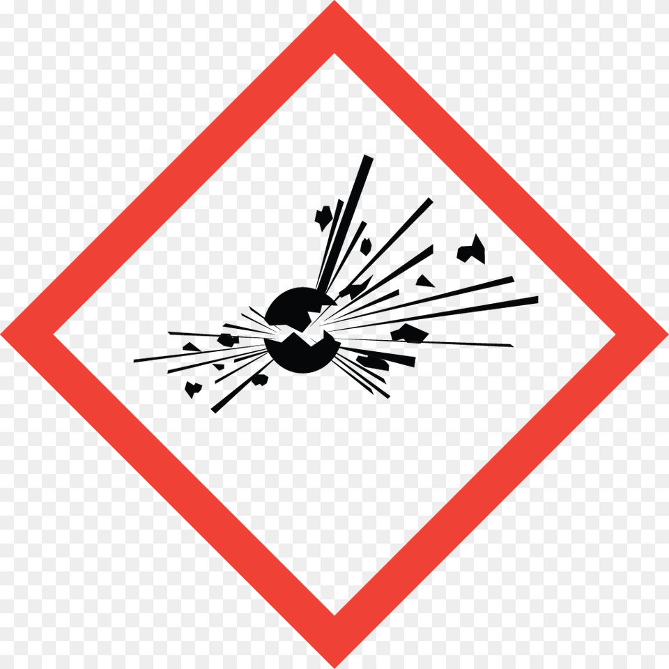 Exploding Bomb Exploding Bomb Hazard Symbol, Sign, Road Sign Png
