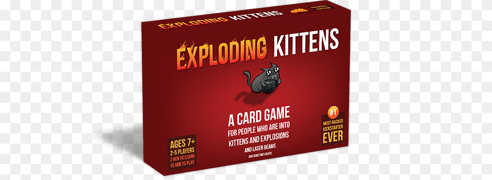 Exploding Kittens A Card Game For People Who Are Into Exploding Kittens Board Game, Box Png Image