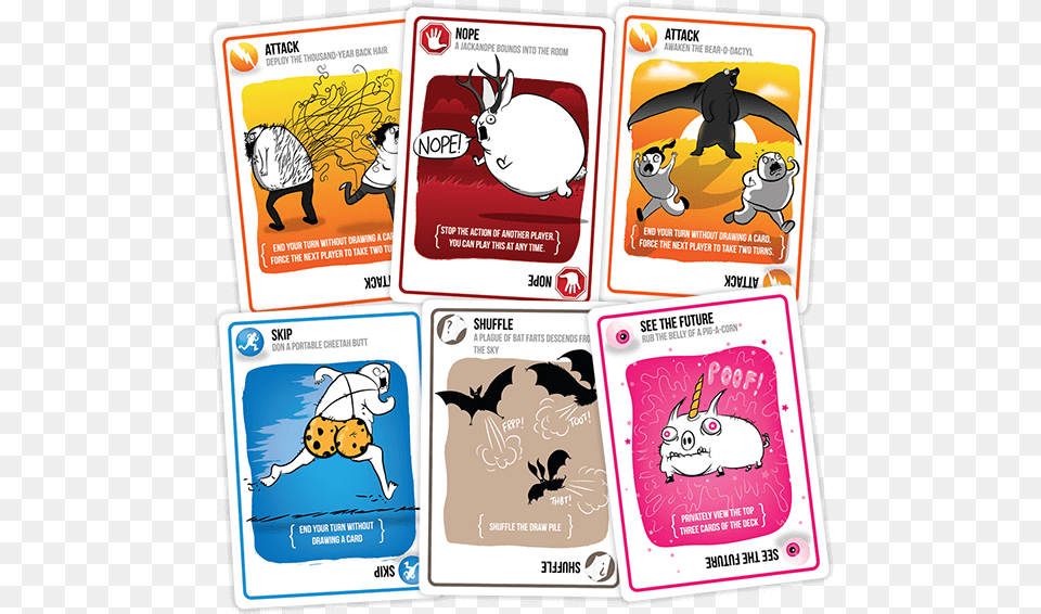 Exploding Kittens Card Game, Book, Comics, Publication, Advertisement Png