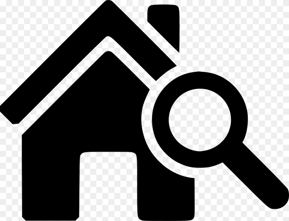 Explore House Comments Real Estate Broker Icon, Stencil Png