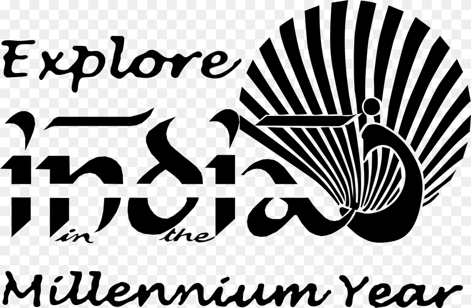 Explore India Logo Explore India Millennium Year, Gray Free Transparent Png