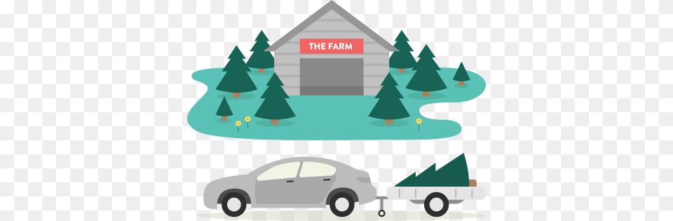 Explore Our Christmas Tree Farm Christmas Tree, Neighborhood, Car, Vehicle, Transportation Png Image