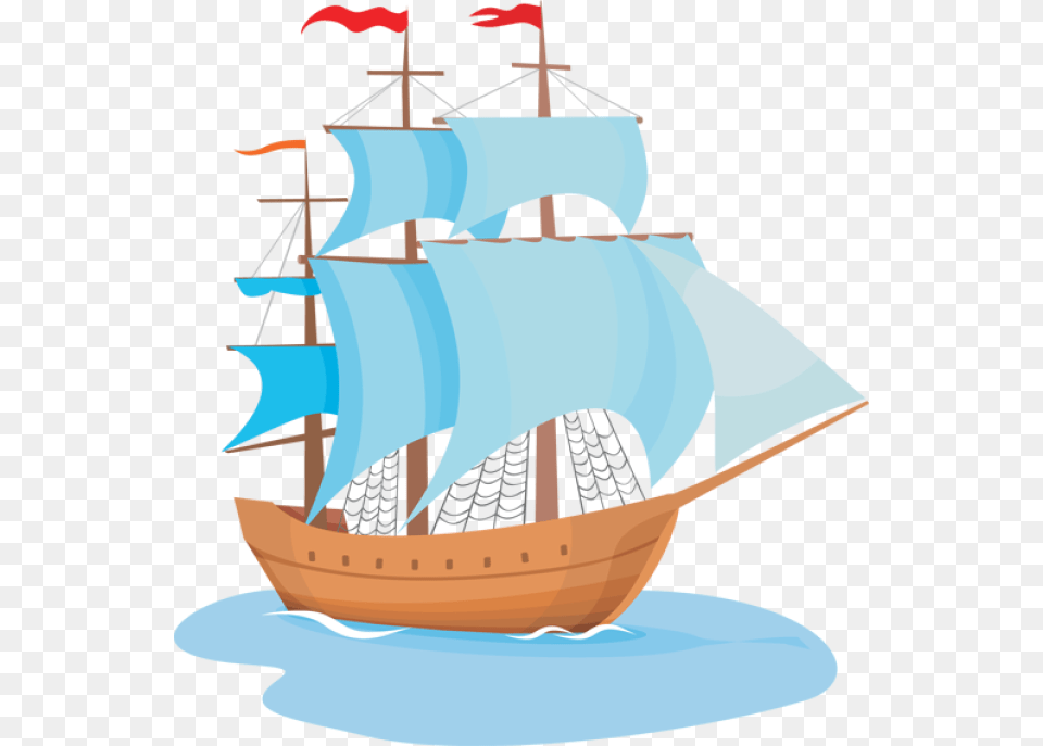 Explorer Clipart Wooden Ship Sailing Ship Clipart, Vehicle, Transportation, Sailboat, Outdoors Free Transparent Png