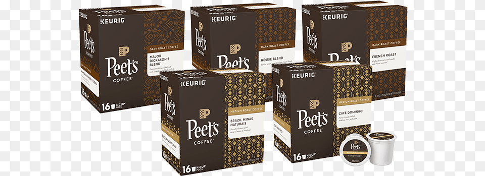 Explorer K Cup Packs Peet39s Coffee, Food, Cocoa, Dessert, Box Free Transparent Png