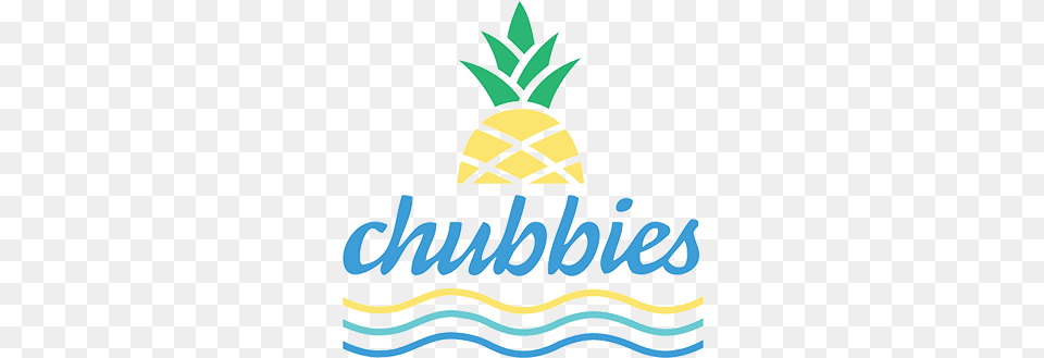 Exploring Brand Colors Of The 100 Top Companies For Inspiration Chubbies Logo, Food, Fruit, Pineapple, Plant Png
