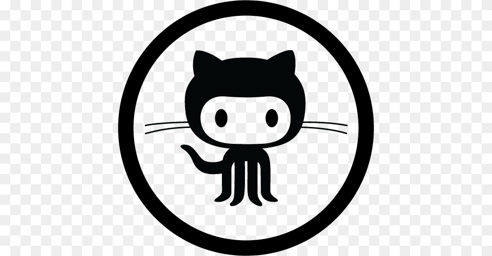 Exploring Github Github Octocat, Stencil, Animal, Cat, Mammal Free Png Download