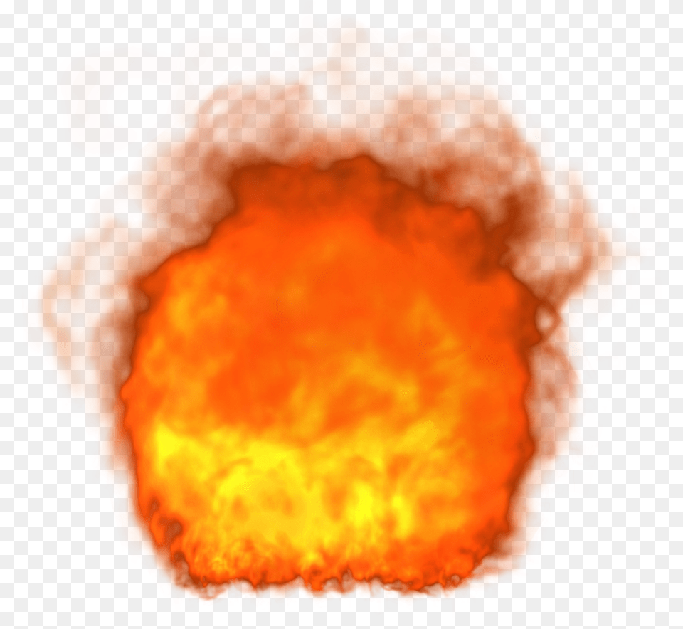 Explosion, Mountain, Nature, Outdoors, Fire Free Png Download
