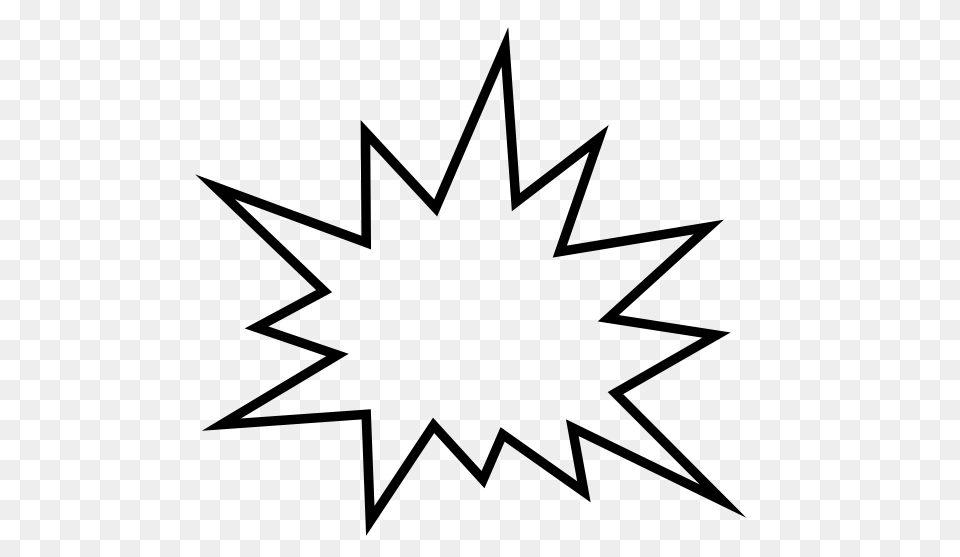 Explosion Blank Pow Clip Art, Leaf, Plant, Star Symbol, Symbol Free Transparent Png