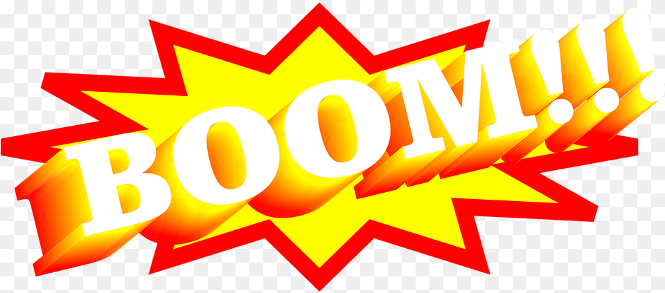 Explosion Boom Onomatopeya Graphic Design, Logo, Light Free Png