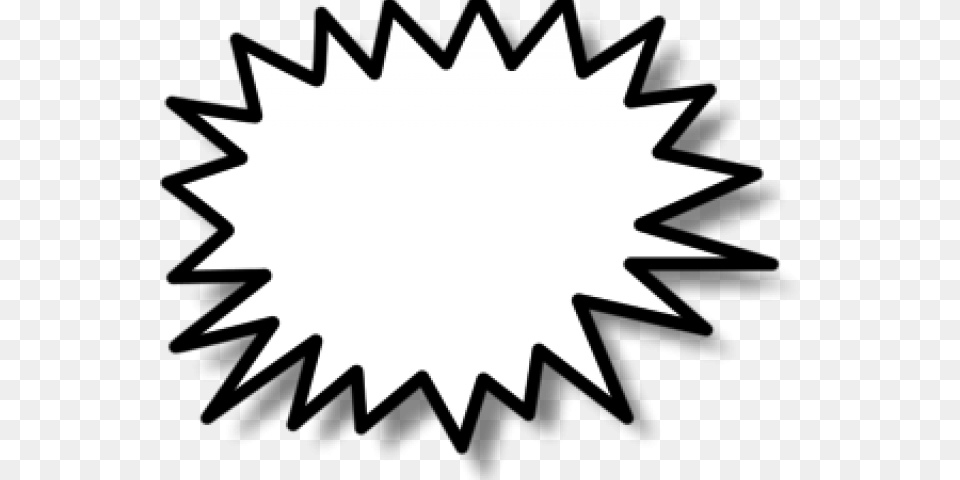 Explosion Clipart Black And White Star Burst Clip Art, Leaf, Plant, Logo Png Image