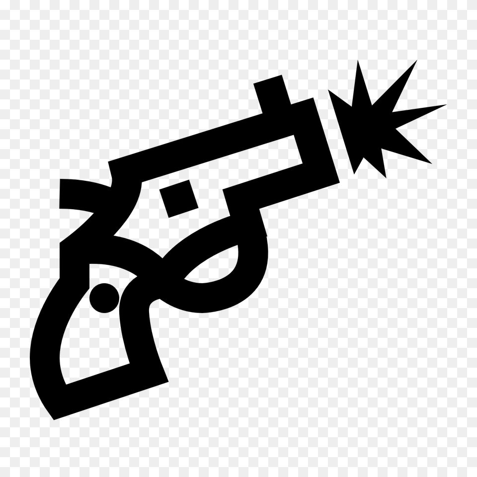 Explosion Clipart Gun, Firearm, Handgun, Stencil, Weapon Free Transparent Png