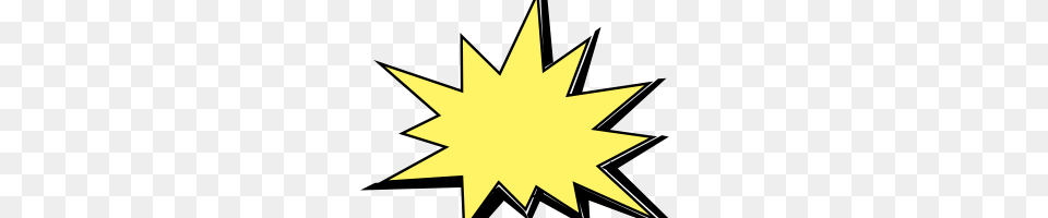 Explosion Clipart Image, Star Symbol, Symbol, Leaf, Plant Free Png Download