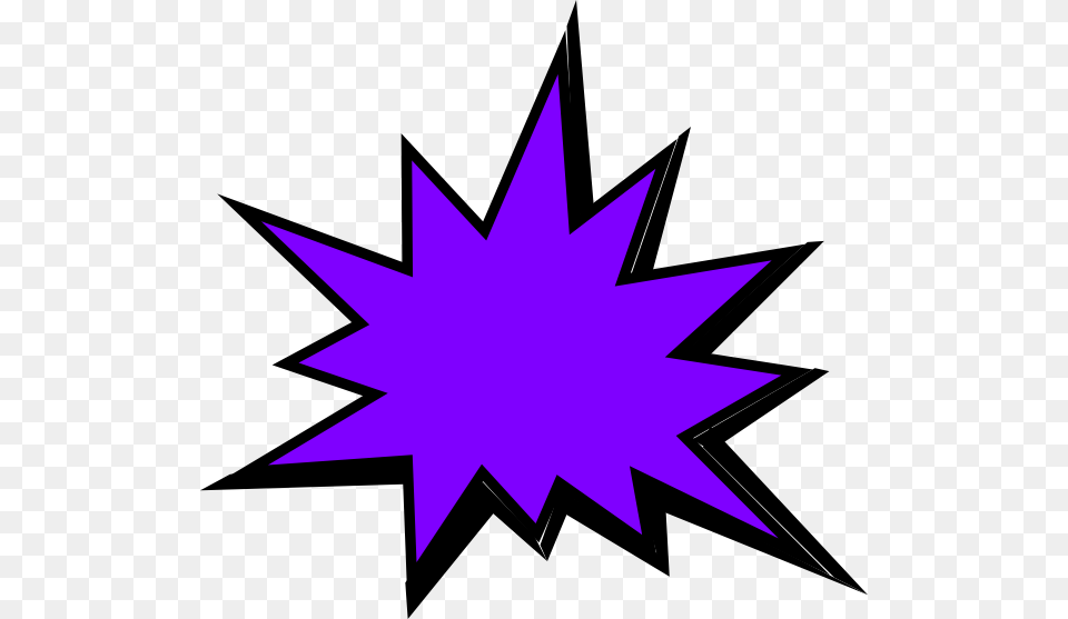 Explosion Clipart Purple, Star Symbol, Symbol, Leaf, Plant Free Png Download