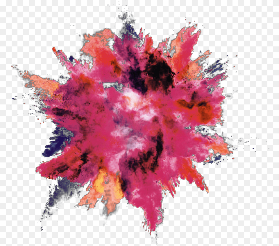 Explosion Color Powder Dust Colorful Powder Explosion, Pattern, Accessories, Fractal, Ornament Png