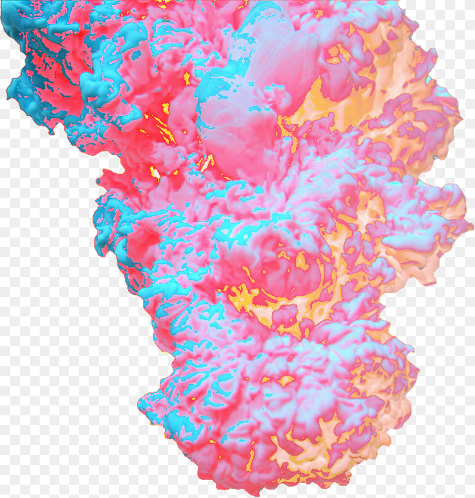 Explosion Colors Trippyart Smoke Multicolor Paint Sky Paint Explosion, Carnation, Flower, Plant, Mineral Free Transparent Png