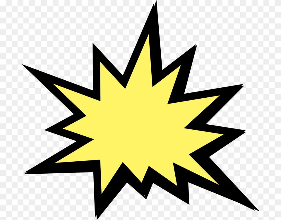 Explosion Explosive Material Drawing Bomb, Star Symbol, Symbol, Leaf, Plant Png Image