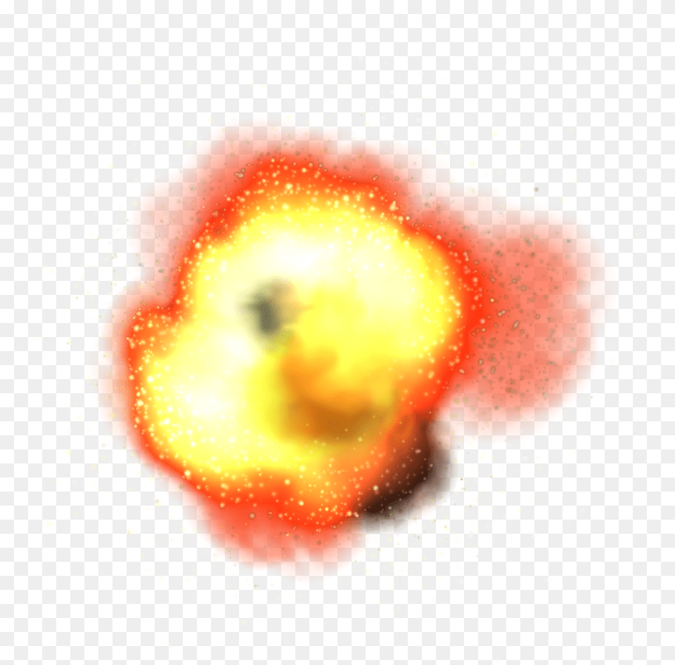 Explosion Fire Flame Animado Explosiones Gif, Plant, Pollen, Apple, Food Free Png Download