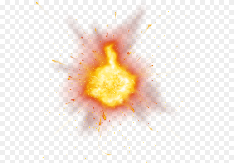 Explosion Image For Fire Gun Explosion, Flare, Light, Plant, Pollen Free Png Download