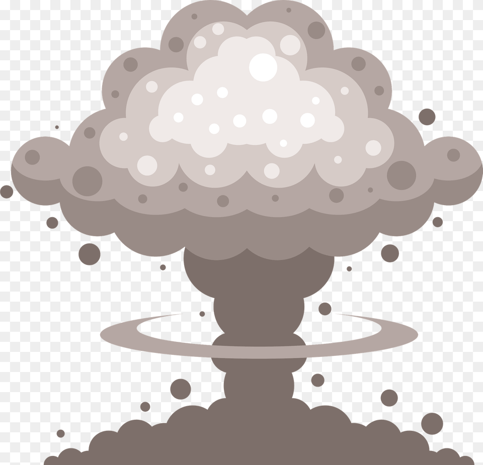 Explosion Mushroom Cloud Clipart Illustration, Nuclear Free Transparent Png