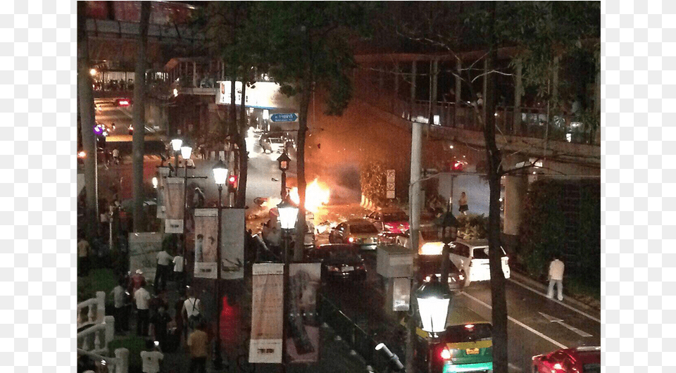 Explosion Rocks Bangkok Commercial Hub Killing Several, City, Road, Urban, Car Png Image