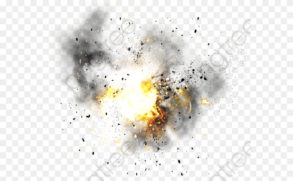 Explosion Smoke Granule Explosion Effect, Flare, Light, Lighting, Fireworks Png