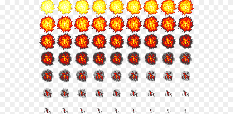 Explosion Sprite Sheet, Computer Hardware, Electronics, Hardware, Monitor Png Image