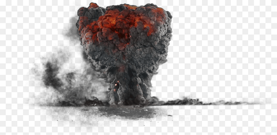 Explosion With Dark Smoke Image Smoke Explosion Background, Fire Free Png Download