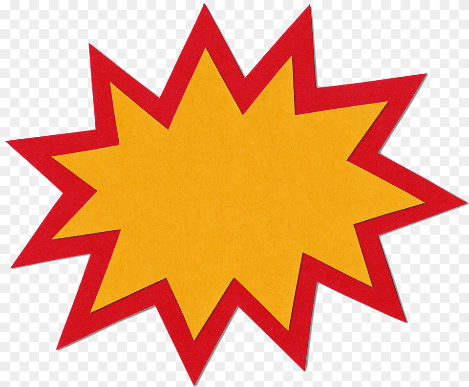 Explosionbang Shape Representing The Big Bang Bang Shape, Leaf, Plant, Road Sign, Sign Png Image