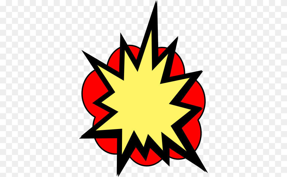 Explosions Clipart Kapow Pow Clip Art, Leaf, Plant, Symbol, Star Symbol Free Png