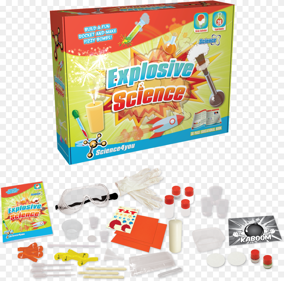 Explosive Science Experiments For Kids Kit Content Explosive Science Kit, Food, Sweets Free Png Download