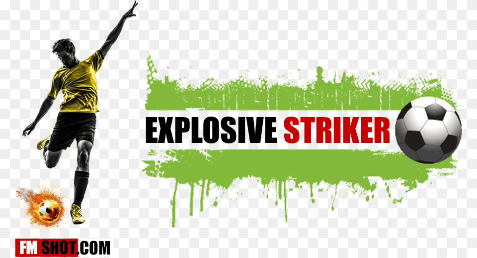 Explosive Striker Football Vector Color, Sport, Ball, Soccer Ball, Soccer Png Image