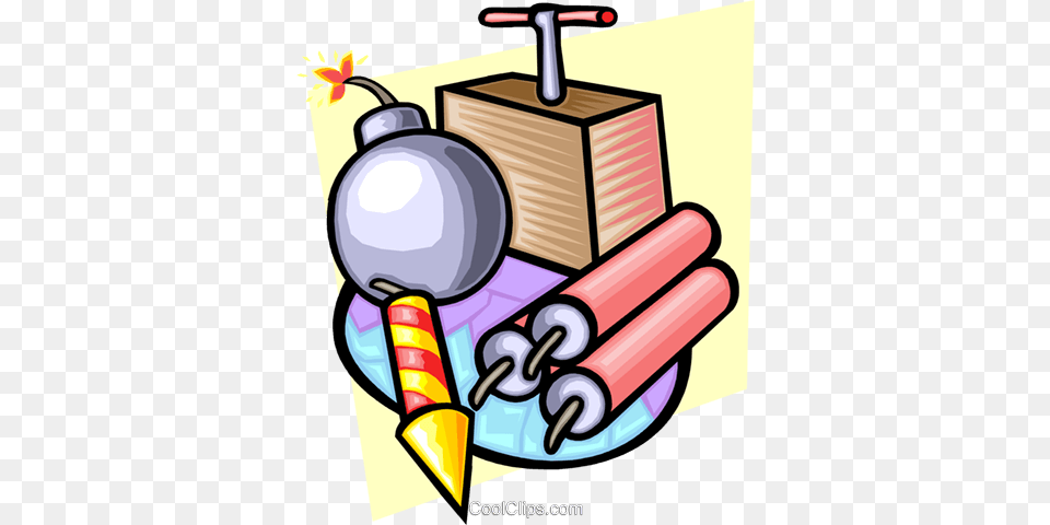 Explosives And Tnt Royalty Vector Clip Art Illustration, Dynamite, Weapon Free Png