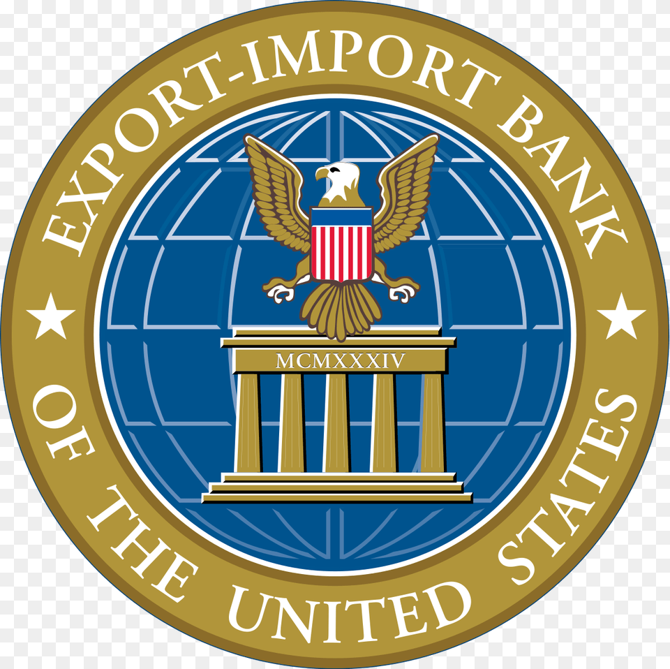 Export Import Bank Of The United States, Badge, Emblem, Logo, Symbol Free Png Download