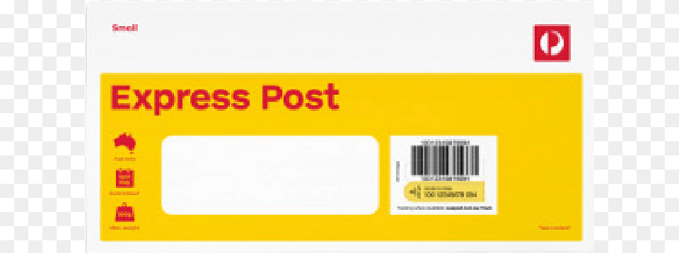 Express Post Small Envelope, Text Free Png Download