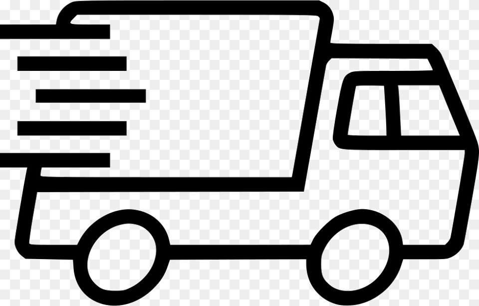 Express Truck Delivery Delivery Truck Line Icon, Vehicle, Van, Transportation, Moving Van Free Png
