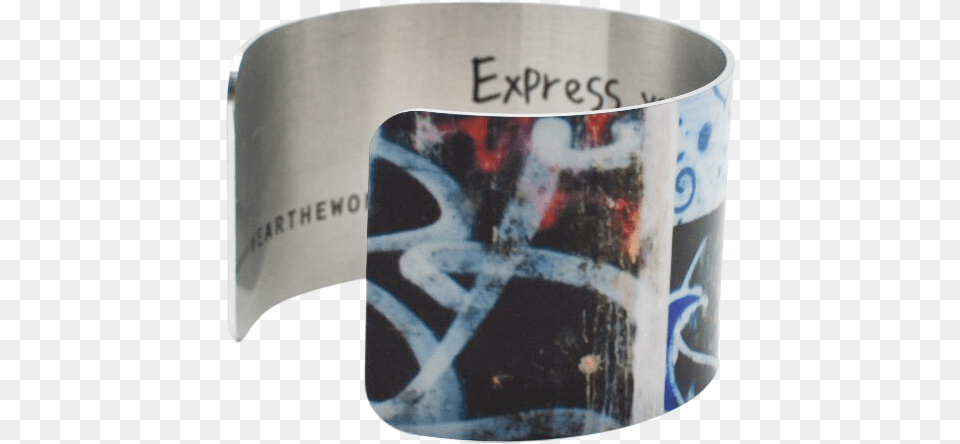 Express Yourself Graffiti Cuff Braceletclass Bangle, Accessories, Bracelet, Jewelry Free Png Download