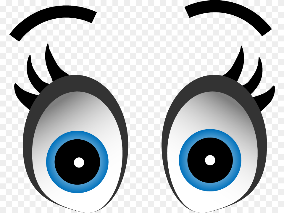 Expression Cartoon Eyes With Background Circle, Electronics Png